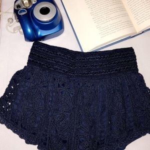 Navy blue lounge short shorts from Rue21